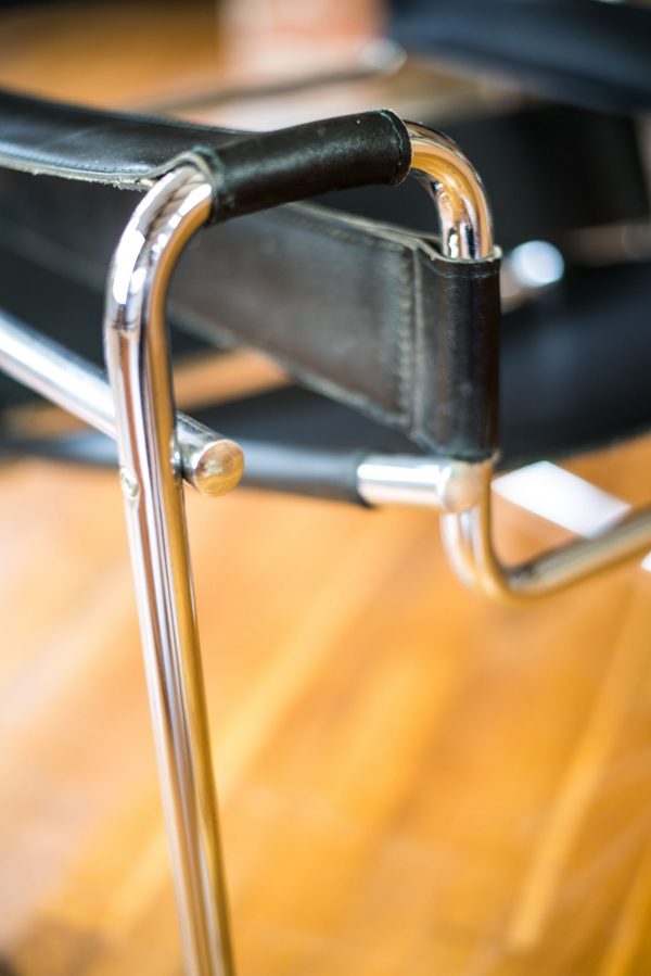 Wassily Chair after design by Marcel Breuer close-up