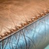 Danish Brown Leather Couch 8