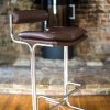 Pieff Eleganza Brown Leather Bar Stools 13