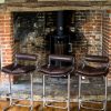 Pieff Eleganza Brown Leather Bar Stools 4