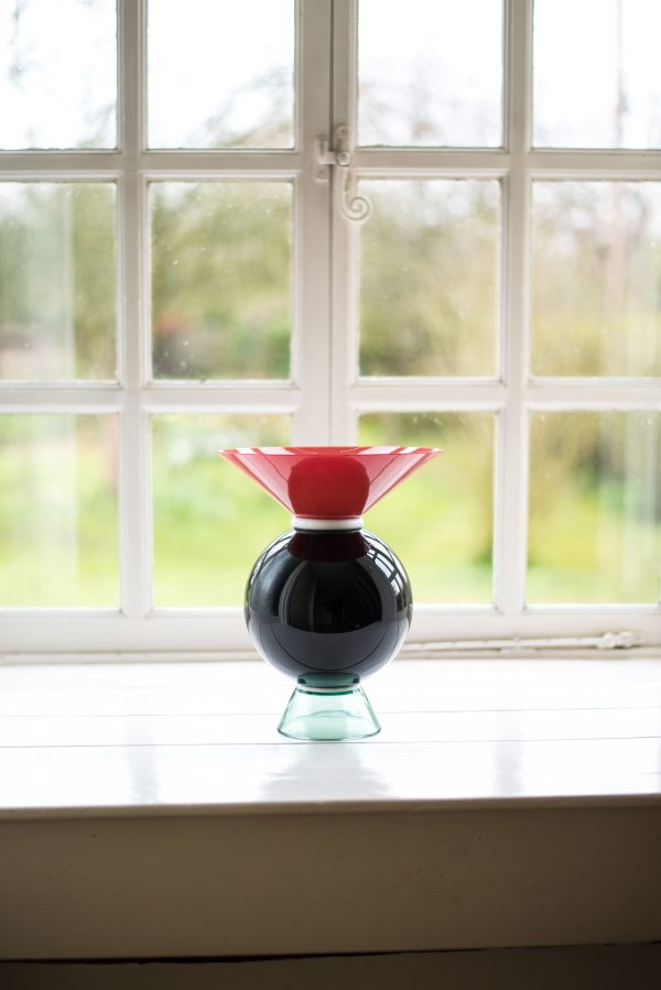 Ettore Sottsass Yeman Vase by Venini Italy window 2