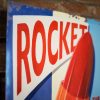 Pair of Tin Lolly Advertising Plates rocket