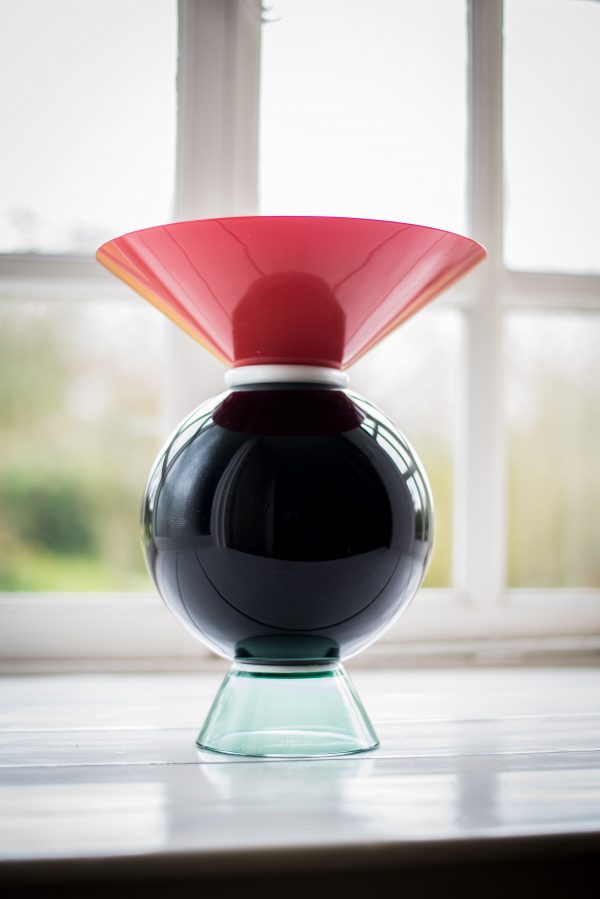 Ettore Sottsass Yeman Vase by Venini Italy front