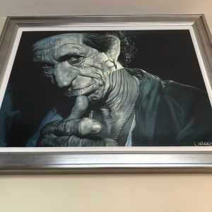 Keith Richards Portrait by Artist Sebastian Kruger