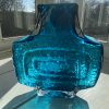 Whitefriars TV Vase by Geoffrey Baxter Pattern number 9677 in Kingfisher Blue - Image 2